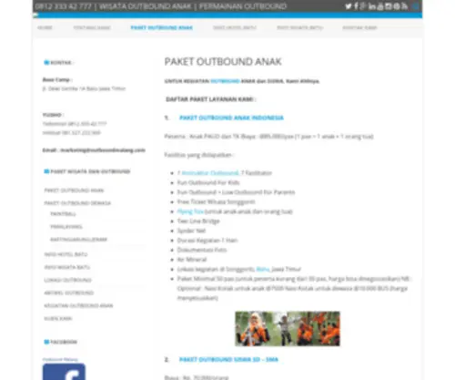 Wisataoutboundanak.com(WISATA OUTBOUND ANAK) Screenshot