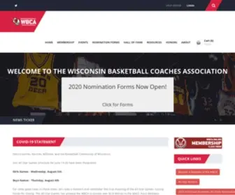 Wisbca.org(Wisconsin Basketball Coaches Association) Screenshot
