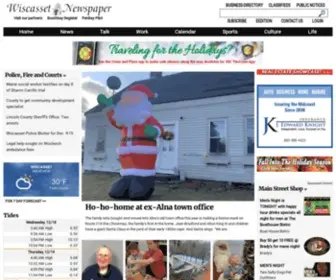 Wiscassetnewspaper.com(Wiscasset Newspaper) Screenshot