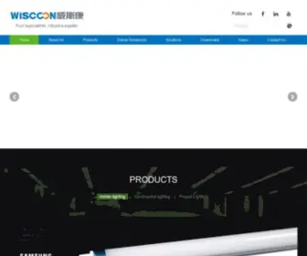 Wiscoon.com(ONE-STOP LED LIGHTING PROVIDER) Screenshot