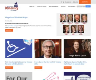 Wisdc.org(Wisconsin Democracy Campaign) Screenshot
