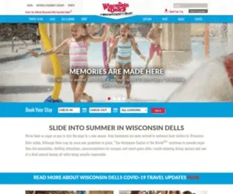 Wisdells.com(Official Site For Wisconsin Dells) Screenshot