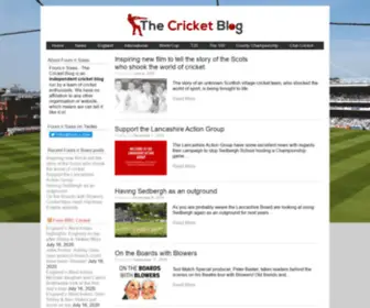 Wisdencricketer.com(The Cricket Blog) Screenshot