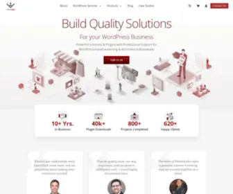 Wisdmlabs.com(Top Quality WordPress Solutions for eLearning and eCommerce Businesses) Screenshot