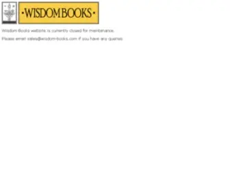 Wisdom-Books.com(Maintenance mode) Screenshot