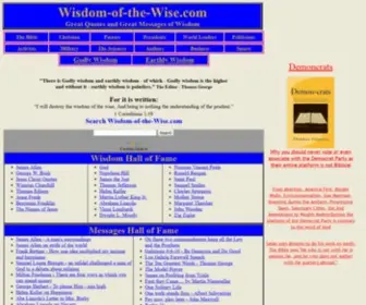 Wisdom-OF-The-Wise.com(Great Quotes and Great Messages from) Screenshot