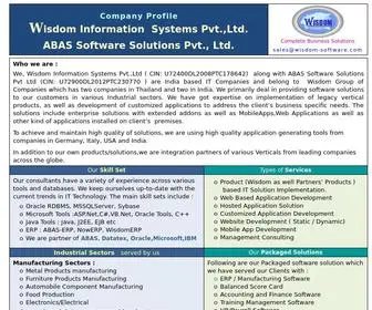 Wisdom-Software.com(Wisdom Information Systems) Screenshot