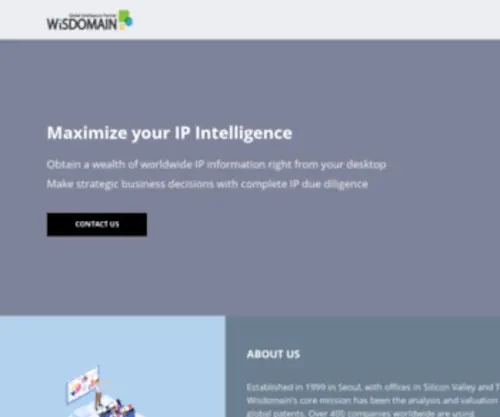 WisDomain.com(Patent Search) Screenshot
