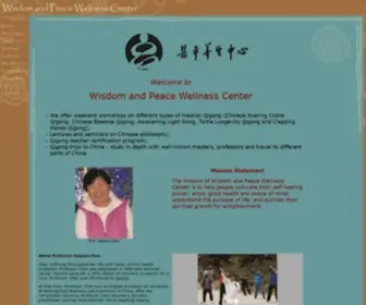 Wisdomandpeace.com(Medical Qigong Workshops) Screenshot