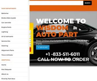 Wisdomautopart.com(No.1 Quality Used Auto Parts) Screenshot