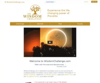 Wisdomchallenge.com(The Wisdom Challenge) Screenshot