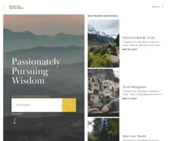 Wisdomhunters.com(Wisdom Hunters) Screenshot