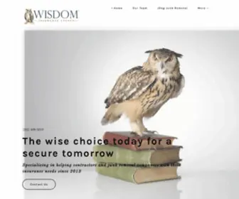 Wisdominsurance.com(Commercial Insurance) Screenshot