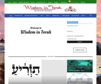 Wisdomintorah.com(Wisdom In Torah Ministries) Screenshot