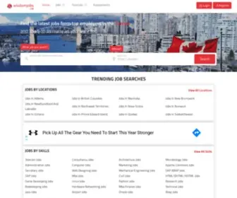 Wisdomjobs.ca(Find jobs in Canada) Screenshot