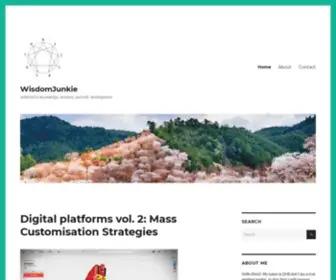 Wisdomjunkie.blog(Addicted to knowledge) Screenshot
