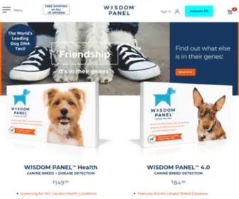 Wisdompanel.com(The world's most accurate pet DNA test service) Screenshot