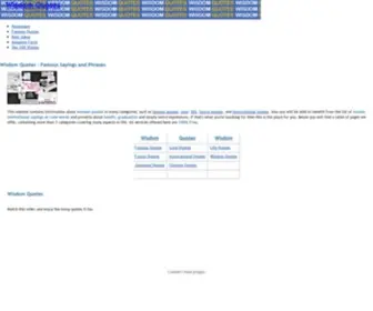 Wisdomquotes.org(Wisdom Quotes) Screenshot