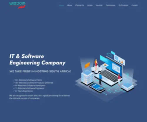 Wisdomtechnology.co.za(IT & Software Company) Screenshot