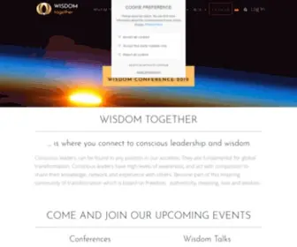 Wisdomtogether.com(Connect to ethical leadership) Screenshot