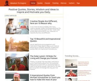 Wisdomtoinspire.com(Wisdom To Inspire) Screenshot