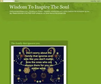 Wisdomtoinspirethesoul.com(Wisdomtoinspirethesoul) Screenshot