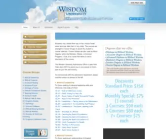 Wisdomuniversityonline.org(Wisdom University Online) Screenshot