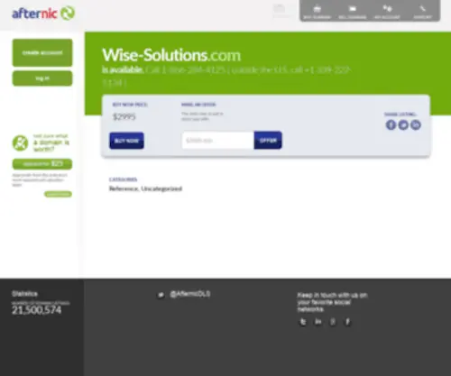 Wise-Solutions.com(Sell Domains) Screenshot