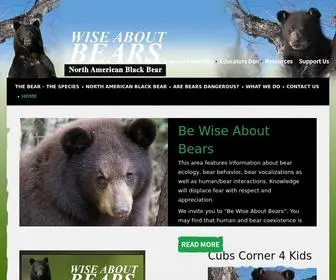 Wiseaboutbears.org(Wise About Bears) Screenshot