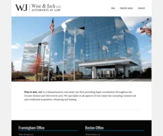 Wiseandjack.com(Real Estate Attorney Boston MA) Screenshot
