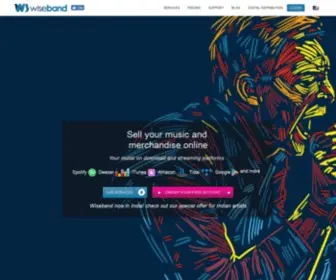 Wiseband.com(Sell Your Music Online) Screenshot