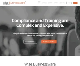 Wisebusinessware.com(Wise Businessware) Screenshot