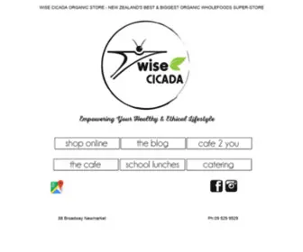 Wisecicada.co.nz(Wise Cicada Organic Food Store) Screenshot