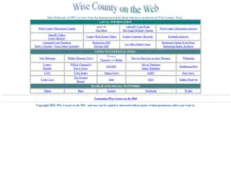 Wisecounty.com(Wise County on the Web) Screenshot