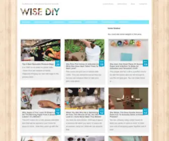 Wisediy.com(It's WISE to DIY) Screenshot