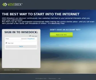 Wisedock.at(The best way to start into the Internet) Screenshot