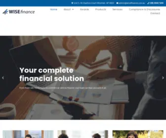 Wisefinance.com.au(Financial Brokers in Darwin) Screenshot