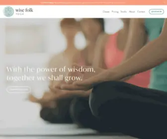 Wisefolkyoga.com(Wise Folk Yoga) Screenshot