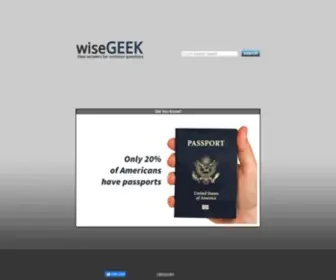 Wisegeek.net(Clear answers for common questions) Screenshot