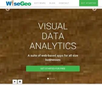 Wisegeo.com(WiseGeo geolocation insights software) Screenshot