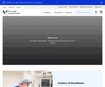 Wisehealthsurgicalhospital.com(Wise Health Surgical Hospital) Screenshot