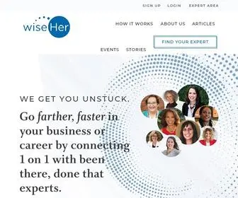 Wiseher.com(Connect with Experts to go Farther) Screenshot