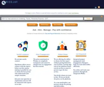Wisejay.com(Social Commerce for Professional Service Providers) Screenshot