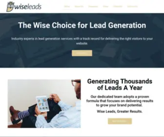 Wiseleads.com(Lead Generation Company) Screenshot