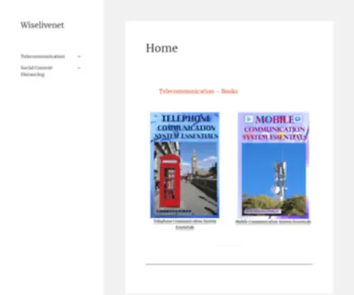 Wiselivenet.com(Telecommunication) Screenshot