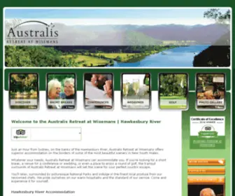Wisemans.com.au(The Retreat at Wisemans at Wisemans Ferry Golf Course) Screenshot