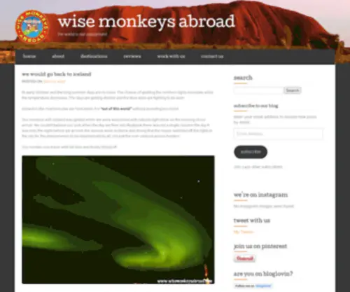 Wisemonkeysabroad.com(Wise monkeys abroad) Screenshot