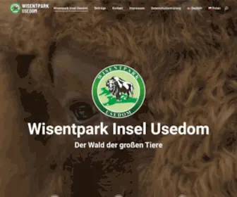 Wisentgehege-Usedom.de(Wisentpark Insel Usedom) Screenshot