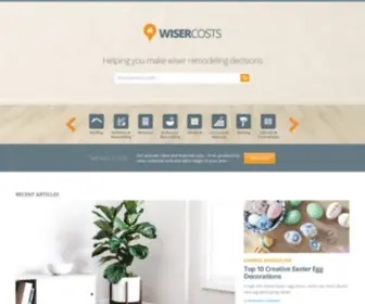 Wisercosts.com(Remodeling Costs) Screenshot