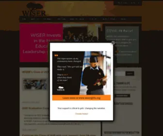 Wisergirls.org(WISER International) Screenshot